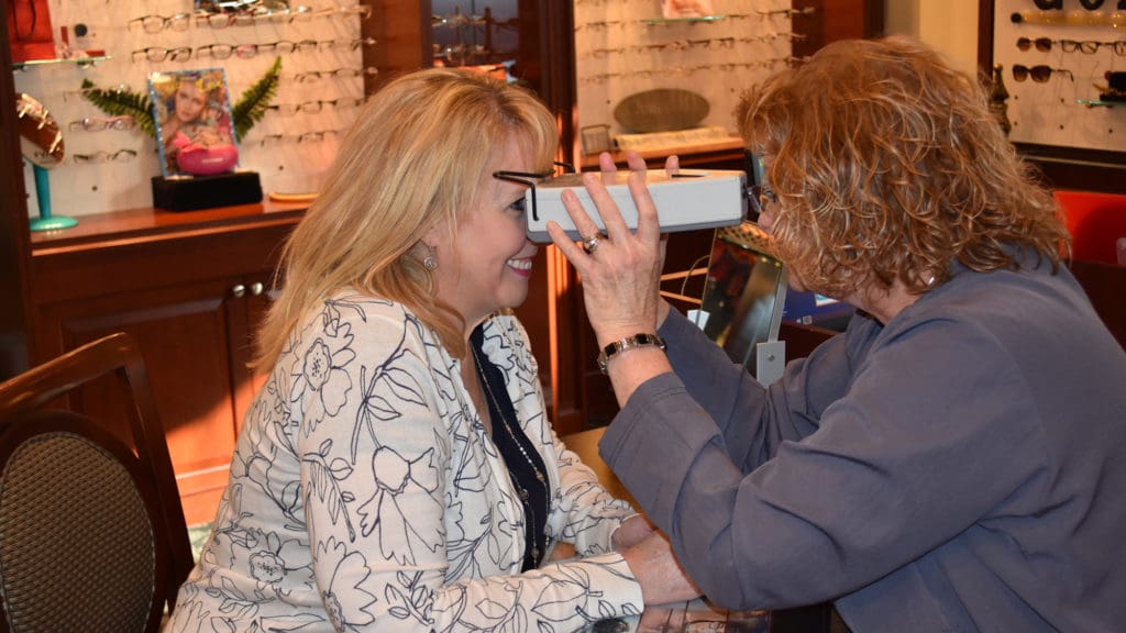 Doctor checking a patient’s eye